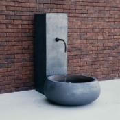 Fontaine Vasque de jardin Vernazza Terre Cuite Noire